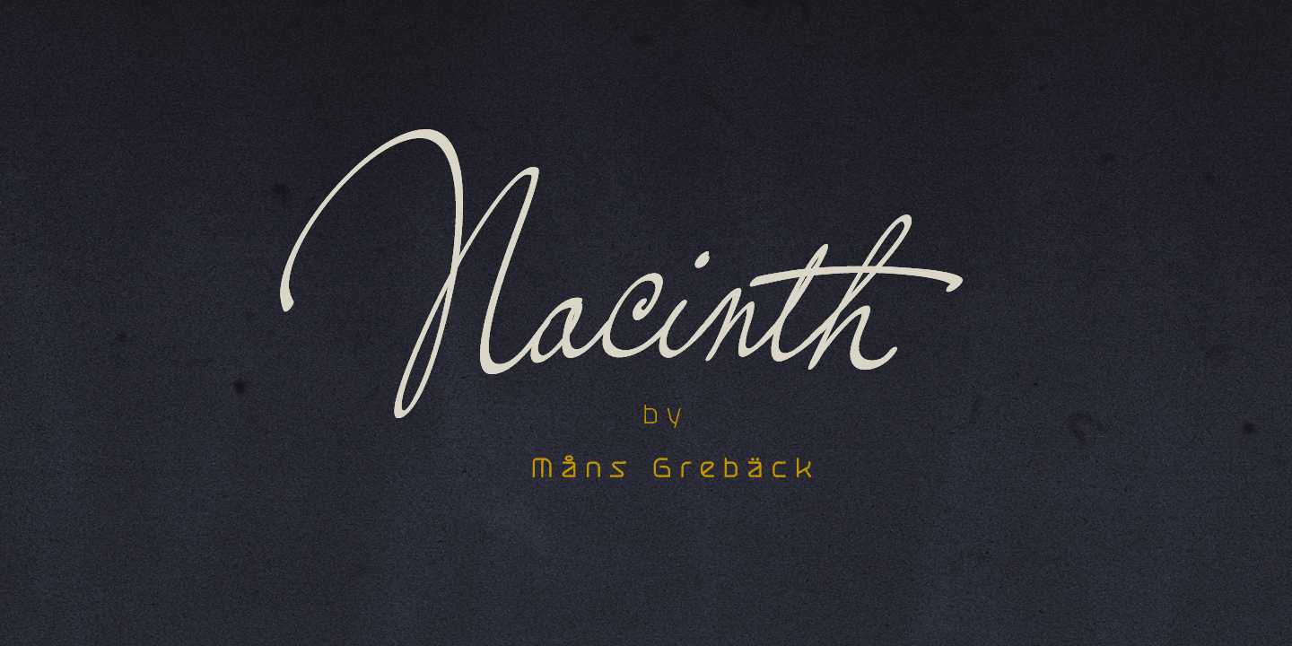 Nacinth Font preview